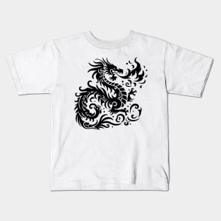 Mystical Dragon Tribal Art Inspired Design Kids T-Shirt